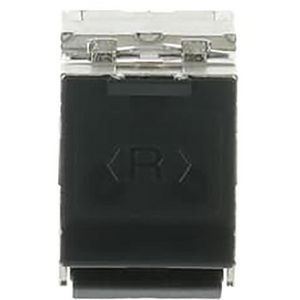 Modulair Jack inzetstuk Keystone Cat 6a RJ45 8(8) zilver (0229/04)