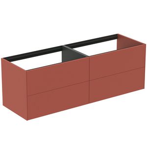 Conca wastafelmeubel 160x50x55cm 4 laden zonder afdekblad matt sunset