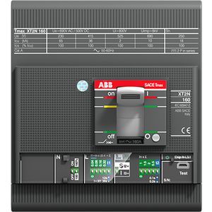 XT2H 160 Ekip Dip LSI In=100A 4p F F vast+vooraansl Ekip DIP