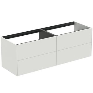 Conca wastafelmeubel 160x50x55cm 4 laden zonder afdekblad matt white