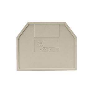 Afsluitplaat p4 TK v0 kiezelgrijs VVE=10