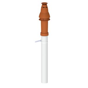 Dakdoorvoer EasySafe Skyline 3000 PP concentrisch 60/100 Terracotta L=1280MM
