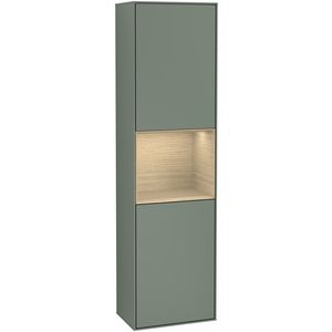 Hoge kast Finion 418x1516x270mm Olive Matt Lacquer F460PCGM