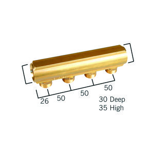 Verdeler 1" euroconus 3/4" 2x3/4" (060502-ZV)