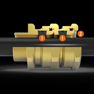Kabelwartel mess. vern. ATEX Exed/Exd ongear kabel M25B alt.dicht