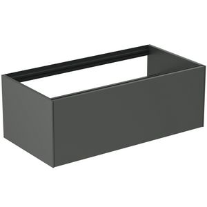 Conca wastafelmeubel 100x50x37cm 1 lade zonder afdekblad mat antraciet