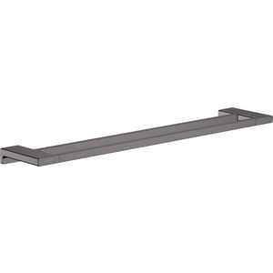 AddStoris dubbele handdoekhouder brushed black chrome