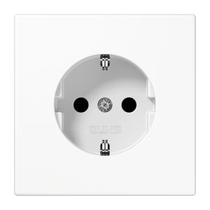 Wandcontactdoos alpin wit met R/A LS990