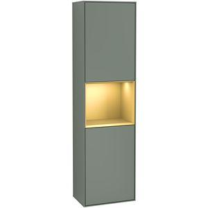 Hoge kast Finion 418x1516x270mm Olive Matt Lacquer F470HFGM