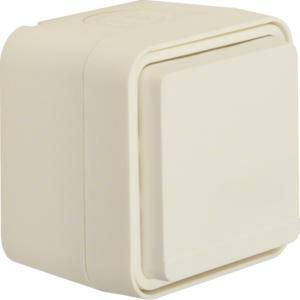 Wandcontactdoos 1-voudig met behuizing Berker W.1 polarwit