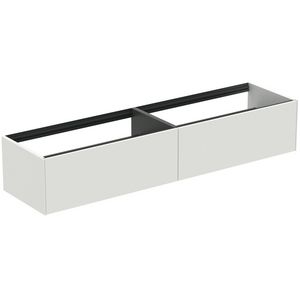 Conca wastafelmeubel 200x50x37cm 2 laden zonder afdekblad matt white