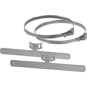 RVS Montageset KV Mast/Paalbevest 12 mod breed