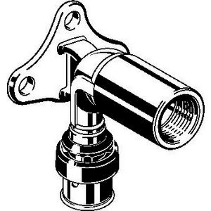 Muurplaat SMARTPRESS 16mmx1/2"bn.dr. brons L=70mm (inkortbaar)