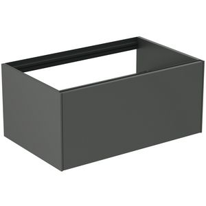 Conca wastafelmeubel 80x50x37cm 1 lade zonder afdekblad mat antraciet