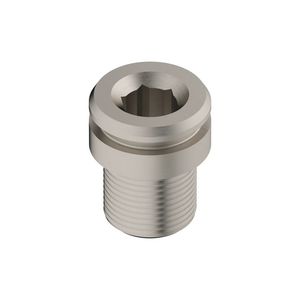 Aansluiting 28x34mm ruw vernikkeld