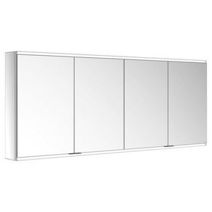 Spiegelkast/verlicht Voorbouw/2wcd/2usb/1800x700x160mm zilv