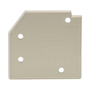 Afsluitplaat AP 2,5u/8113s/h/v0 VVE=10