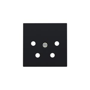 Afwerkingsset 4-polig inbouwcontactdoos PTT black