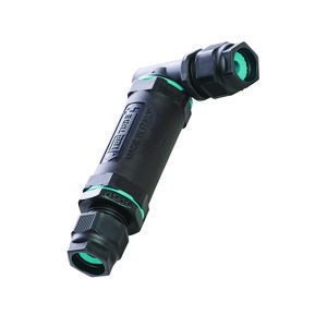 Connector waterdicht TH401 L-vormig 1 ingang-1 uitgang 3-polig