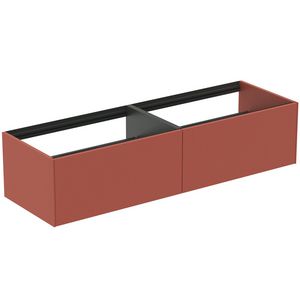 Conca wastafelmeubel 160x50x37cm 2 laden zonder afdekblad matt sunset