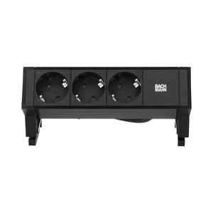 Desk 2 3x 230V RA 0,2m GST o.g. incl. klem zwart/zwart