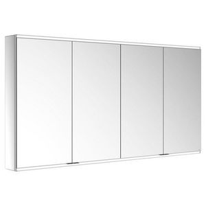Spiegelkast/verlicht Voorbouw/2wcd/2usb/1800x900x160mm zilv