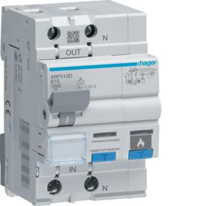 Aardlekautomaat met AFDD 1P+N 10kA B-10A 30mA A 3M