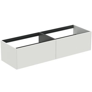Conca wastafelmeubel 160x50x37cm 2 laden zonder afdekblad matt white
