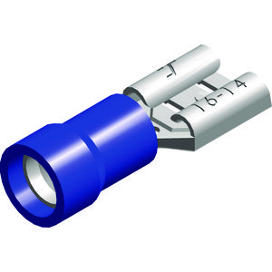 Doos a 100st. Vlakstekerhuls blauw 1,5-2,5mm2 2,8x0,5