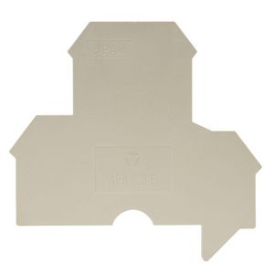 Afsluitplaat APn 2,5e v0 kiezelgrijs VVE=100