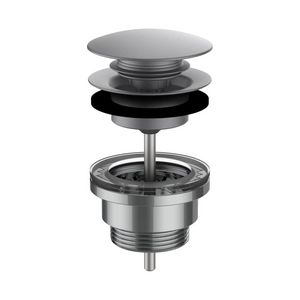 Waste zonder aansluiting voor op de kraan brush.stain.steel