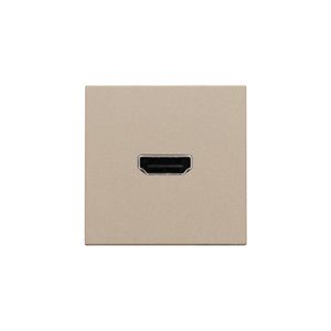 Afwerkingsset met HDMI-naar-HDMI-aansl. champagne coated