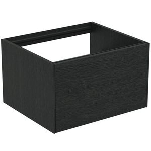 Conca wastafelmeubel 60x50x37cm 1 lade zonder afdekblad smoked oak