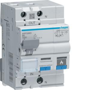 Aardlekautomaat met AFDD 1P+N 10kA B-6A 30mA A 3M