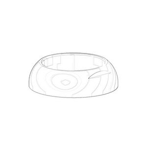 Kapje 32,5x9mm Champagne (22kt Goud)