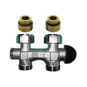 H-blok 3000 recht 1-pijps thermost. 50mm G1/2 M30