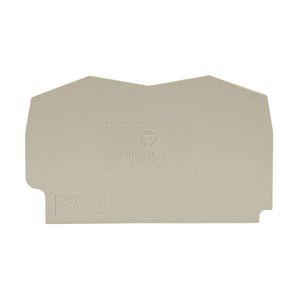 Afsluitplaat WKF2,5-1,5mm² grijs 2,5mm² VVE=10