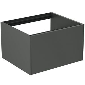 Conca wastafelmeubel 60x50x37cm 1 lade zonder afdekblad mat antraciet