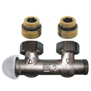 H-blok 3000 haaks 2-pijps thermost. 50mm G1/2 M30 LI.