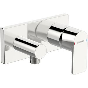 afbouwdeel douchemkr. met wandaansl.bochtrozet 75x175mm