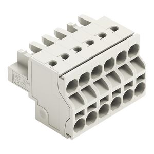 2-draads FE steker 2,5mm² li.grijs 721-2106/026-000 VVE=50
