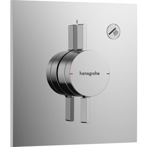 DuoTurn E afbouwdeel tbv inbouwkraan voor 1 functie chroom