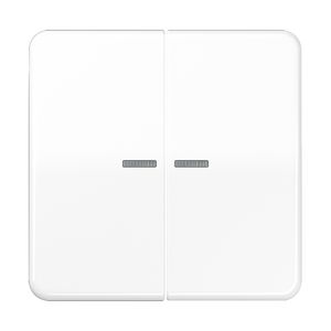 Tastafdekking 2voudig CD500 alpinwit KNX RF