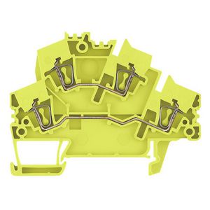 Meerlaagse modulaire Spanklem geel 2.5mm² VVE=50