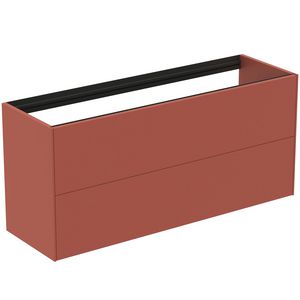 Conca wastafelmeubel 120x37x55cm 2 laden zonder afdekblad matt sunset