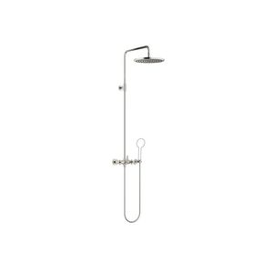TARA Showerpipe z.handdouche 300mm Platina gebors.