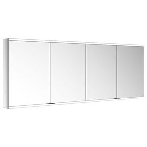 Spiegelkast/verlicht Voorbouw/2wcd/2usb/2000x700x120mm zilv