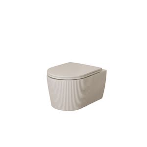 Toilet Zebra keramiek sand mat - vortex, soft close