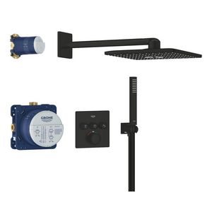 Complete set inbouwdouche Precision SmartControl (3x) Comfortset 310 vierkant mat zwart