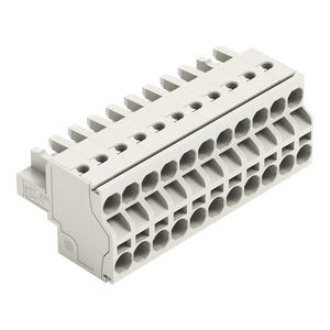 2-draads FE steker 2,5mm² li.grijs 721-2111/026-000 VVE=25